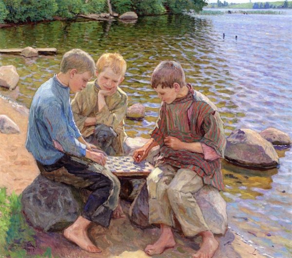 Николай Петрович Богданов-Бельский (1868-1945) пастух