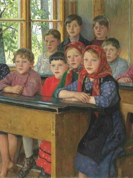 Николай Богданов-Бельский картины школа