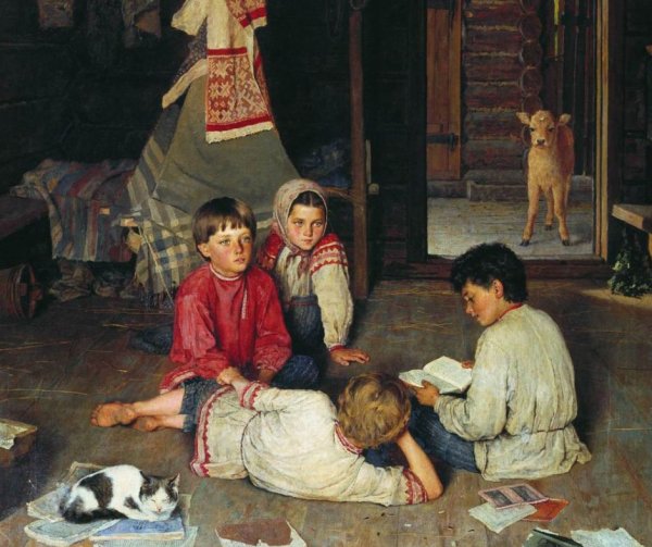 Николай Петрович Богданов-Бельский мальчик