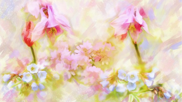 Цветочная акварель Alberto Guillen