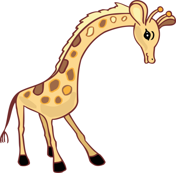 Жираф мультяшный