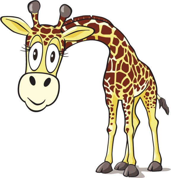 Жираф мультяшный