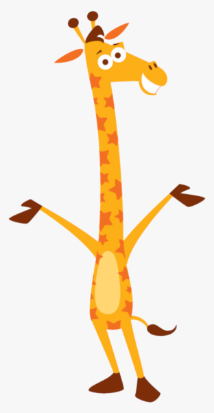 Жирафик для детей без фона