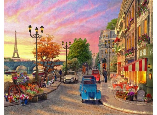 Картина по номерам улочки Парижа