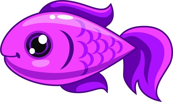 Синяя рыбка для детей