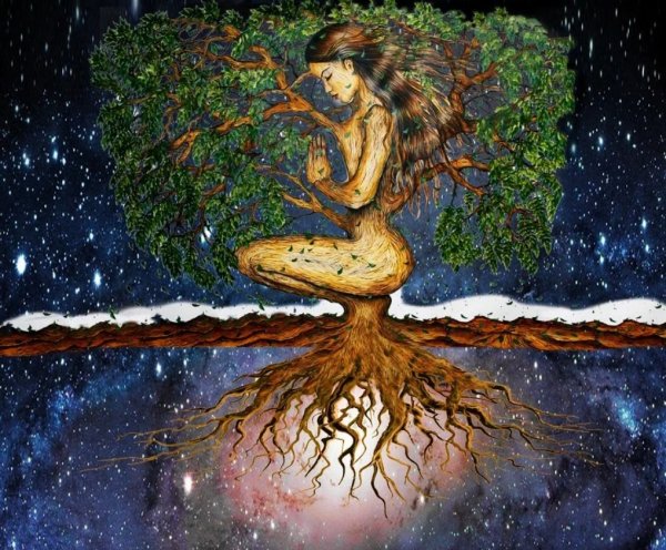 Женщина дерево