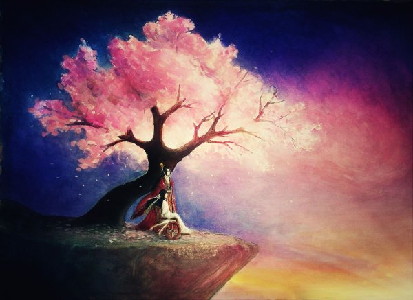 Фантастическое дерево рисунок