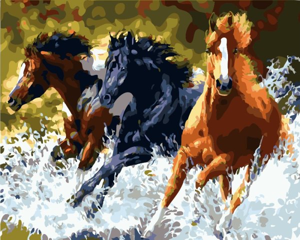 Лошадь бежит