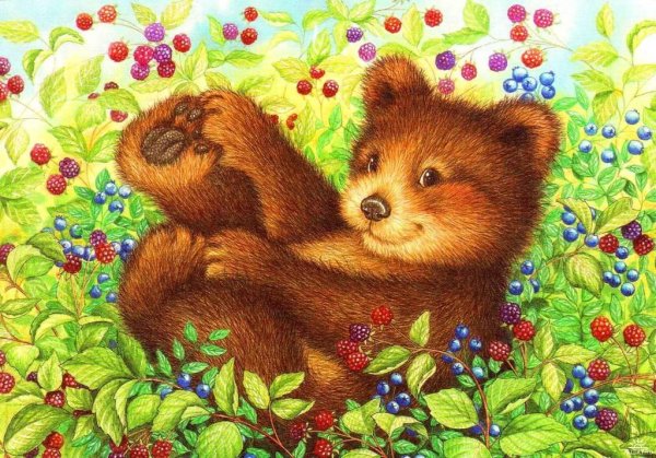 Медвежонок мультяшный