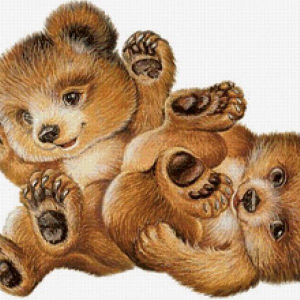 Медвежонок в лесу для детей