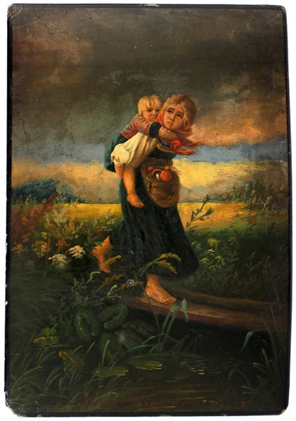 Дети, бегущие от грозы, 1872