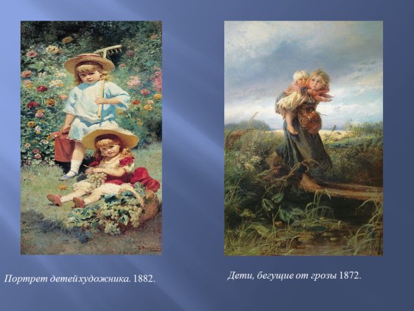 Маковский дети бегущие от грозы