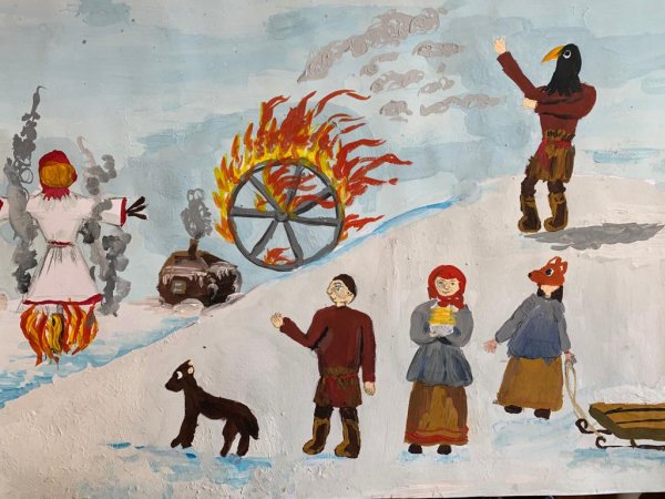 Детские работы на Масленицу