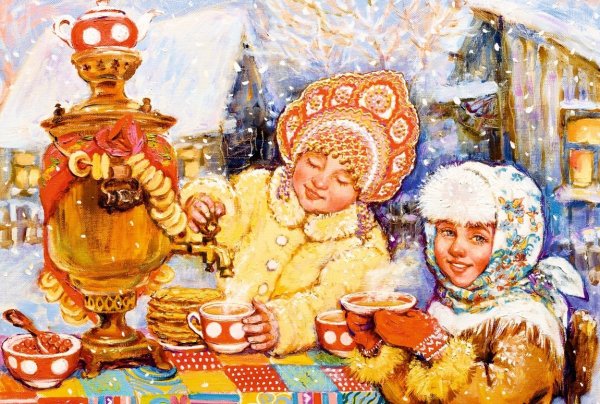 Масленица рисунок