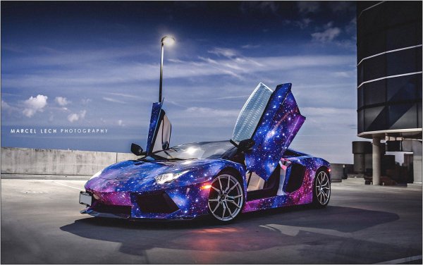 Ламборгини авентадор цвет космос