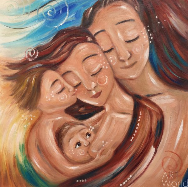 Claudia Tremblay картины мать и дитя