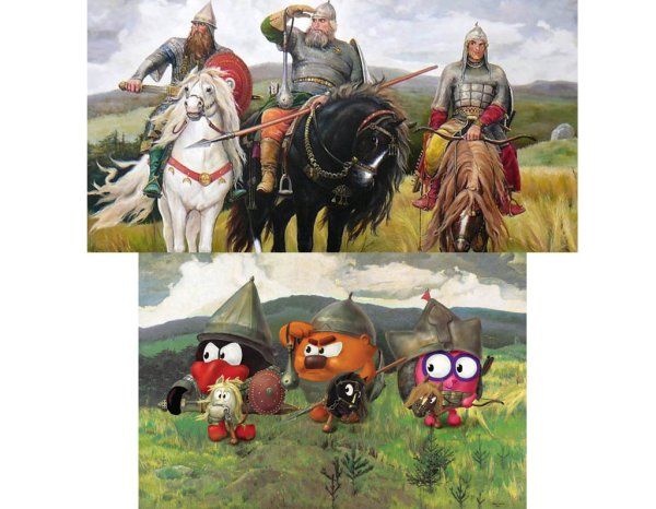 Картина 3 богатыря Васнецова