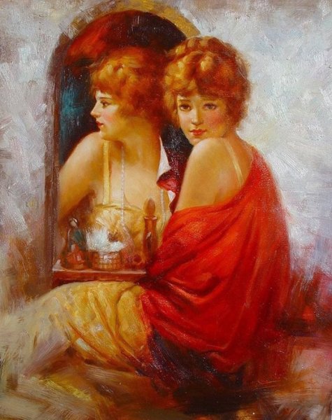 Картина отражение в зер