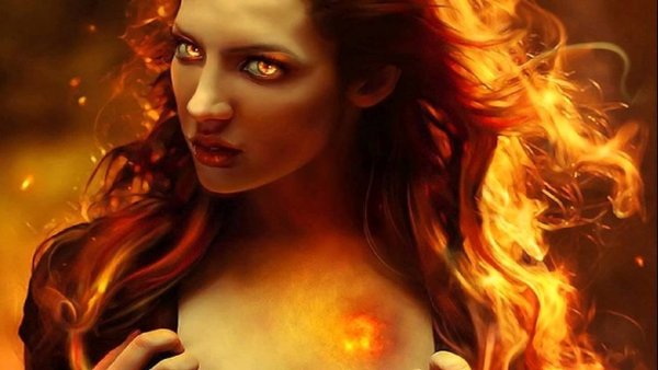 Девушка с огненными глазами