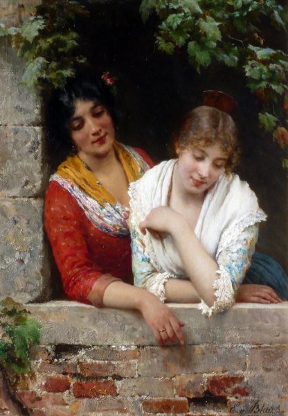 Эжен Блаас "задумчивая красавица"