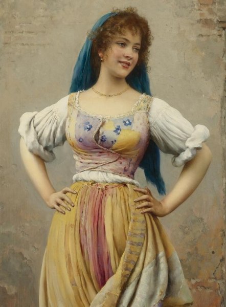 Эжен де Блаас цветочница