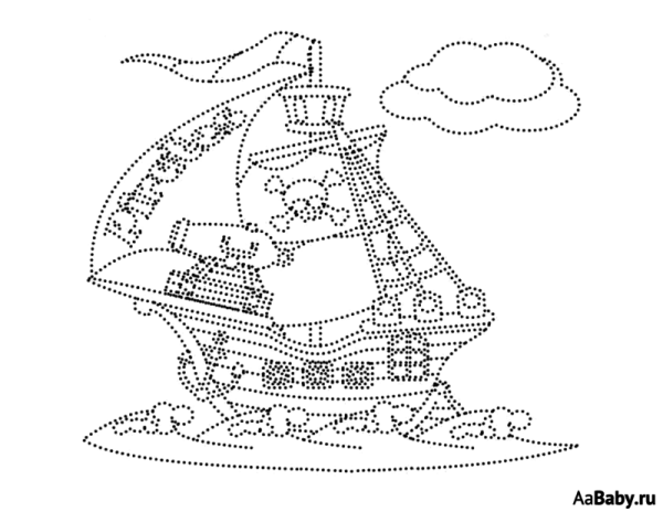 Рисование по точкам для мальчиков