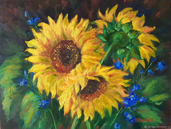 Елена Добель Подсолнухи