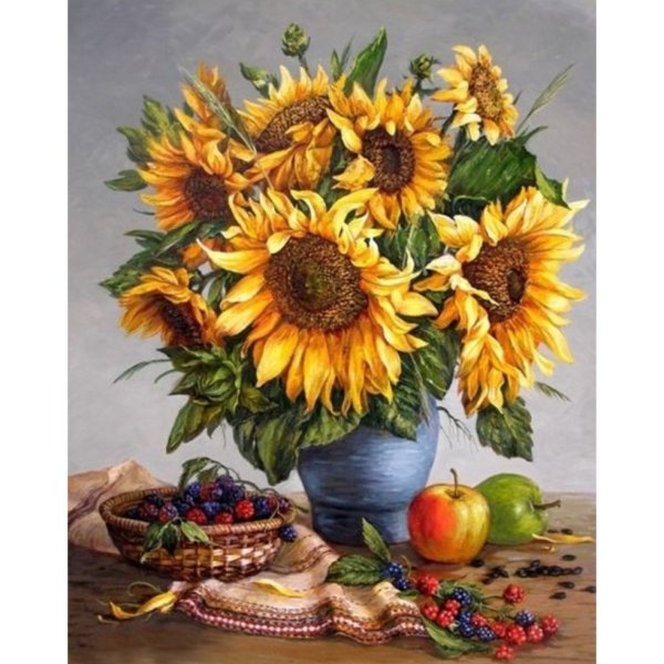 Холст. Подсолнухи