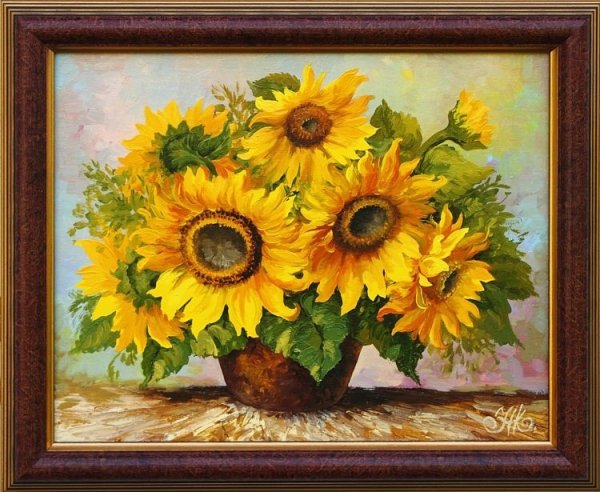 Картины цветы Подсолнухи