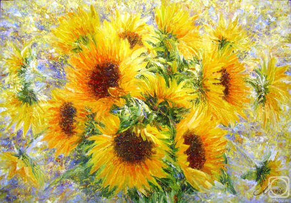 Художник Панов Подсолнухи