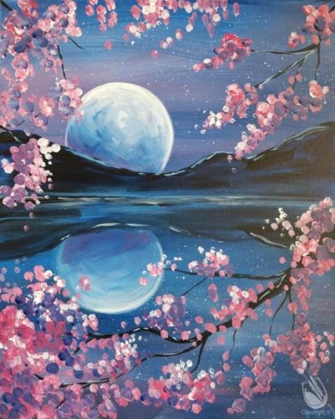 Живопись акрилом на холсте