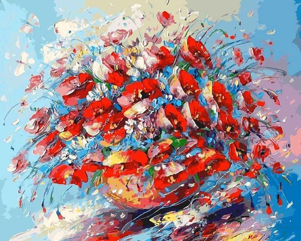 Живопись акриловыми красками на холсте