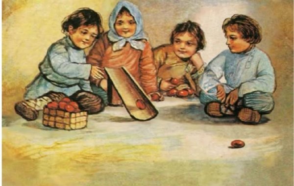 Б. Зворыкин. Катание яиц.