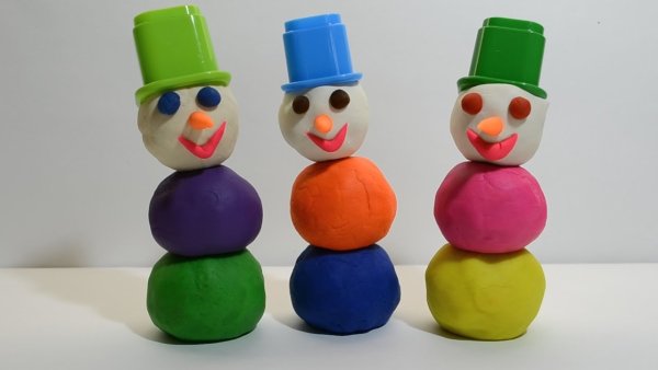 Пластилиновая живопись для детей новый год