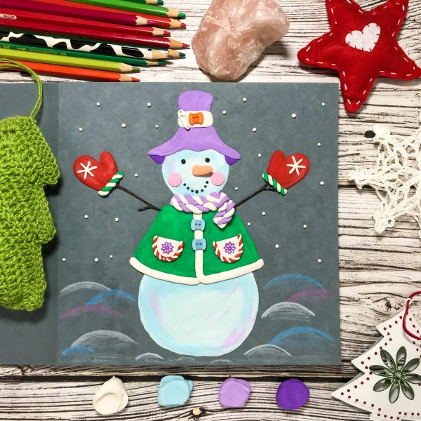 ПЛАСТИЛИНОВЫЙ Снеговик