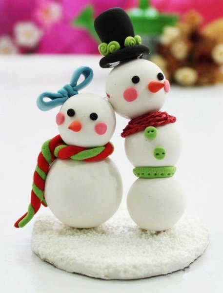 Пластилинография Снеговик в старшей группе