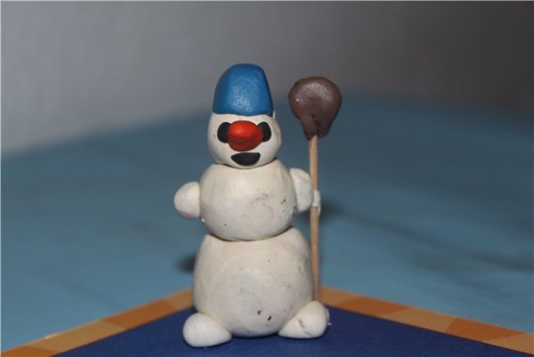 Лепка из пластилина к новому году