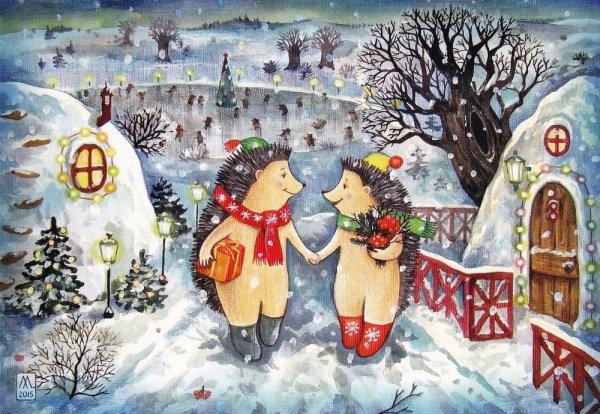 Художница Sandra Kuck Рождество