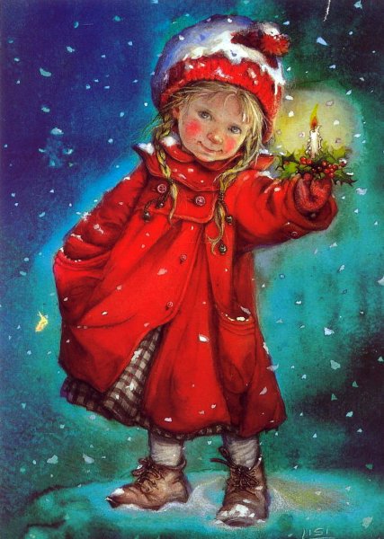 Новогодние открытки для детей