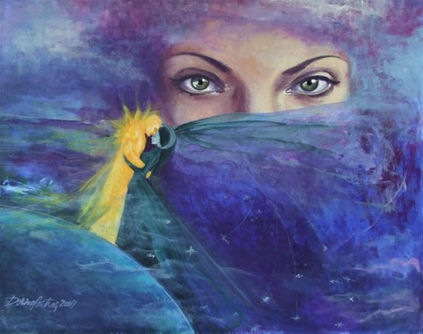 Картины глаза женщины