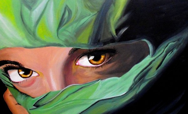 Красивые глаза картина