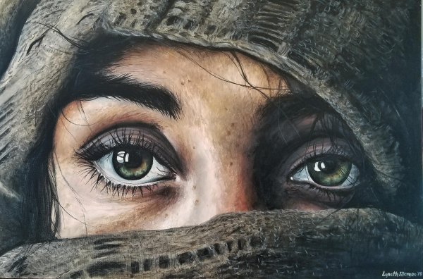 Картины с выразительными глазами