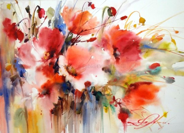 Фабио Сембранелли акварель