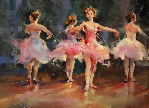 Танец детей живопись