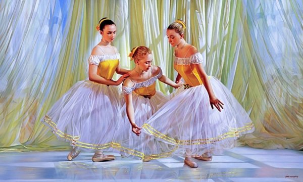 Балерина живопись Александр Шеверский