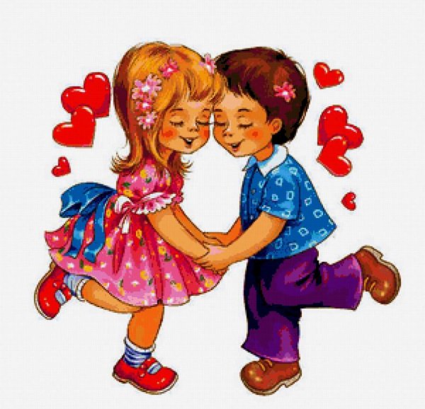 Мальчик и девочка танцуют