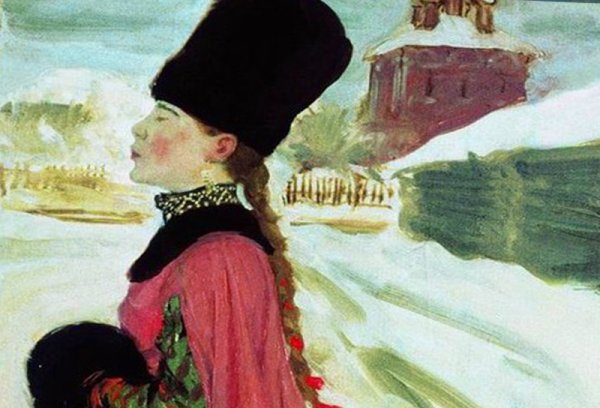 Рябушкин Московская девушка 17 века