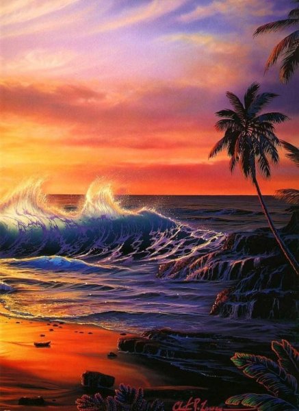 Гавайский художник Кристиан Лассен