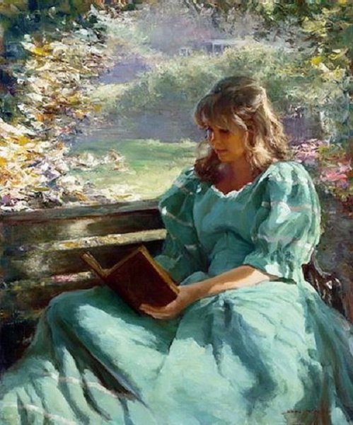 Картины Даниэль Герхартц чтение