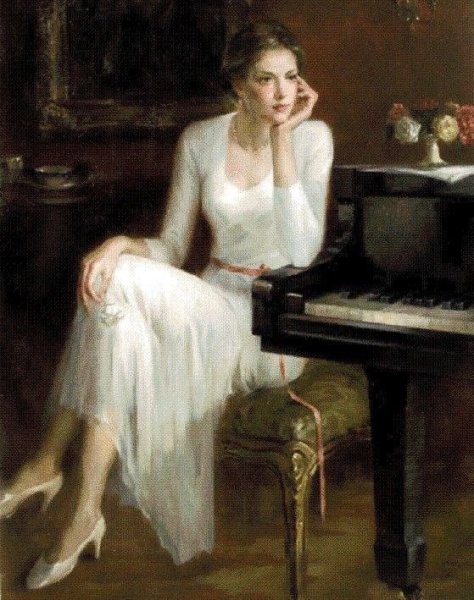 Огюст Ренуар «девушки у рояля» (1892)